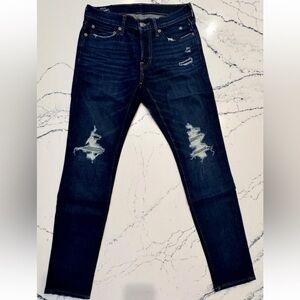Men's Abercrombie & Fitch Super Skinny Stretch Jeans Dark Wash Size 29x30